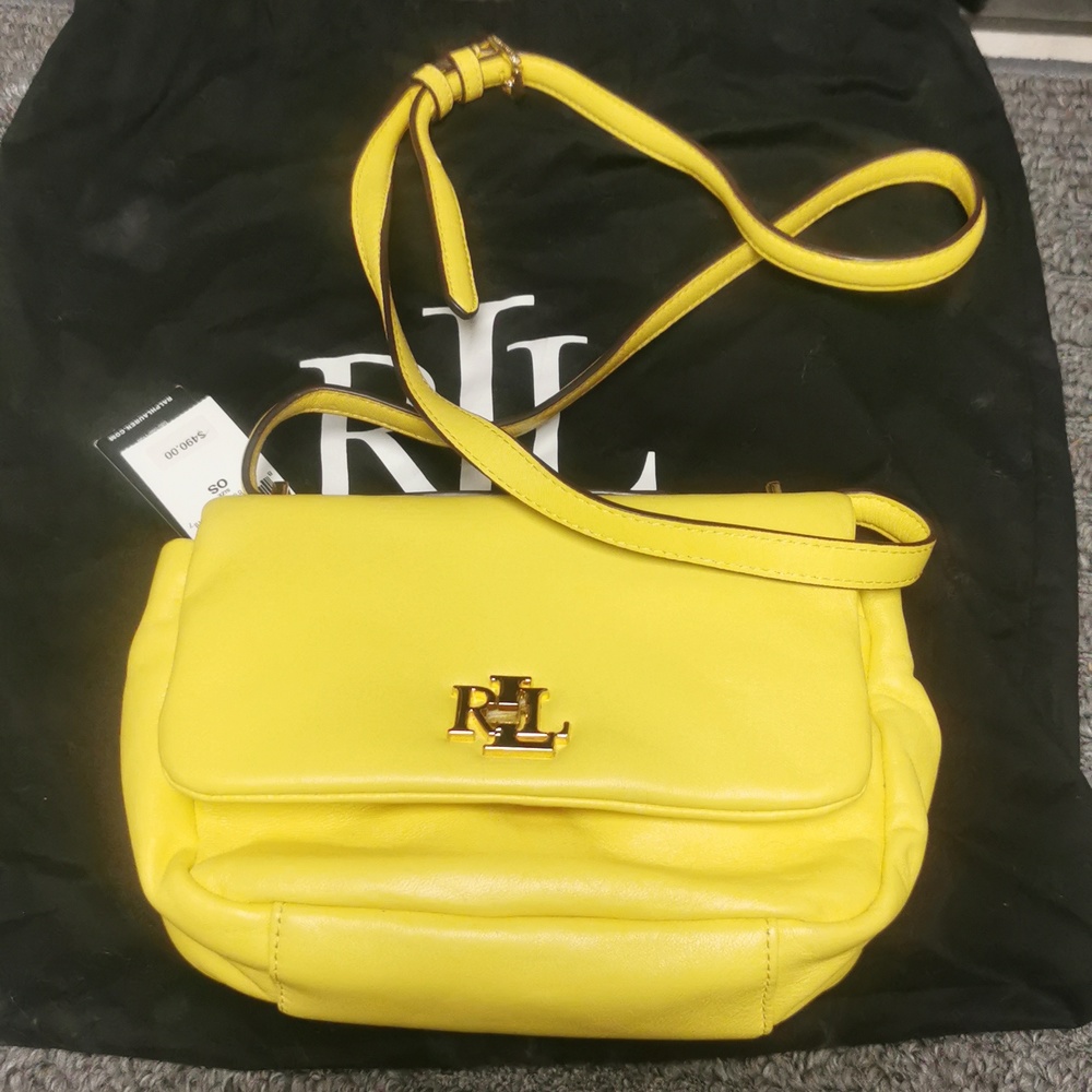Brand new Ralph Lauren puffed saphee 22 crossbody bag